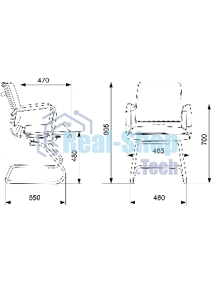 Кресло офисное Бюрократ CH-993-LOW-V/M01 низкая спинка черный M01 сетка