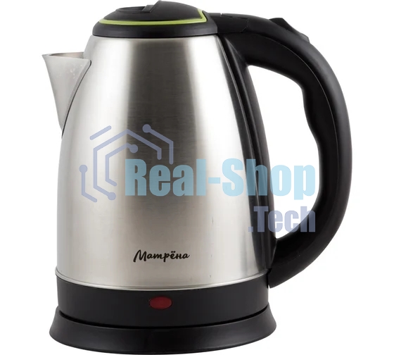 Чайник электрический Матрена MA-001 1,8 л,сталь,цвет крышки зеленый (005458)