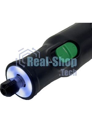 Прямошлифовальная машина (гравер) аккумуляторный DWT AGSP-07 TB /до 5000-30000 об.в мин/цанга 3.2 мм/6 скоростей/LED-подсветка/1.1 А·ч Li-ion/Type-C/черный (AGSP-07 TB)