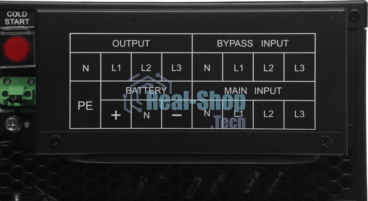 Источник бесперебойного питания Ippon Intatum RT 40K / 40000 ВА / 40000 Вт / клеммная колодка / 3х фазный
