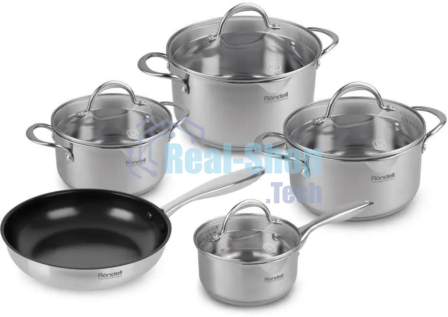 Набор посуды Rondell Erbe RDS-1290, 9 предметов