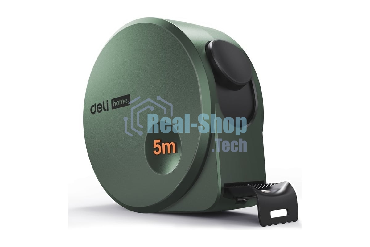 Рулетка Home Series Green HT8519L 5м х 19мм, эксклюзивный дизайн, корпус - высококачественный софттач пластик