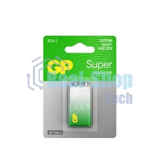 Алкалиновая батарейка GP Super Alkaline G-Tech 9V Крона - 1 шт. на блистере (1 шт.)