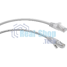 Шнур коммутационный Cabeus, Cat.5e, экр., F/UTP, RJ45/RJ45, LSZH, AWG24 10м, серый