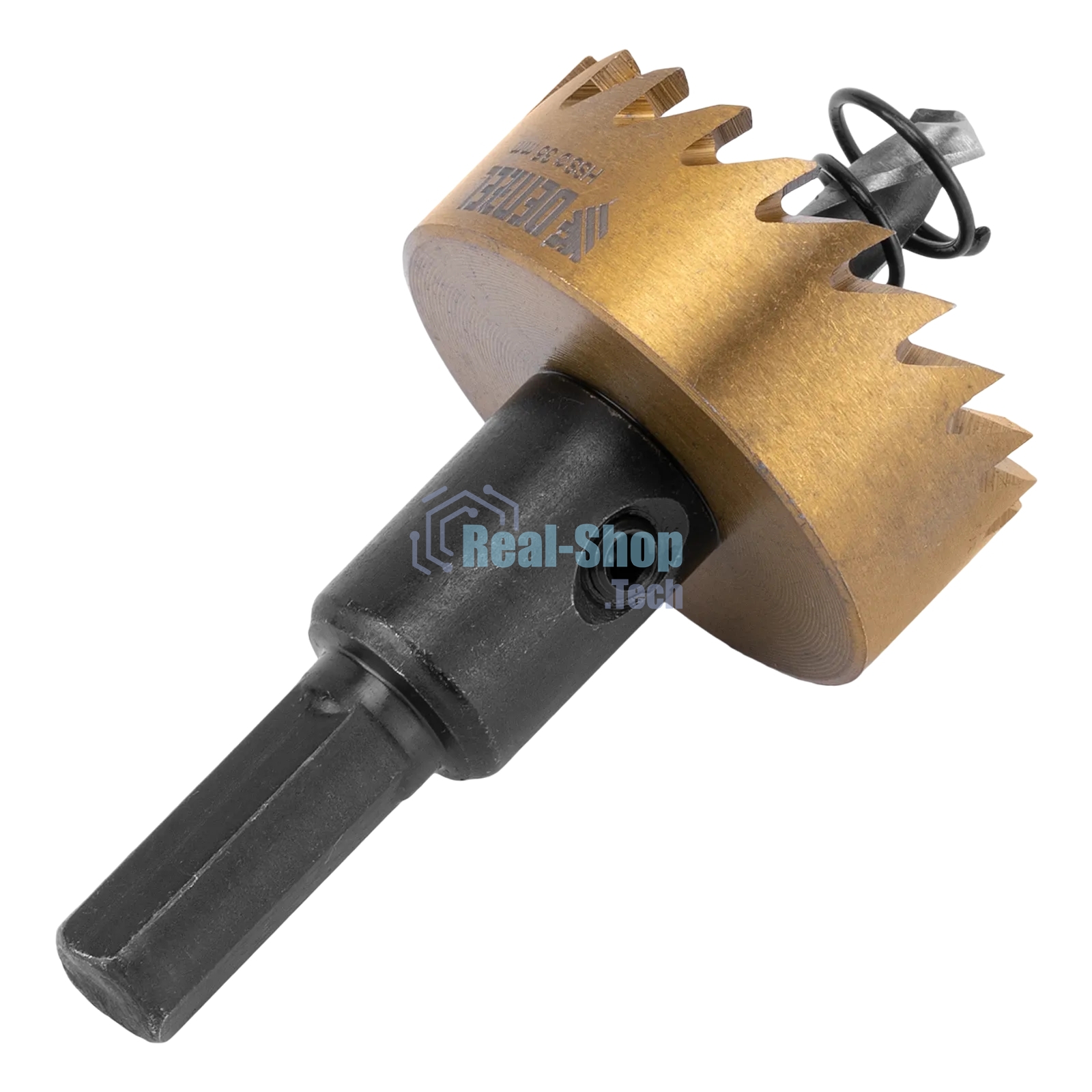 Коронка по металлу Denzel HSS, 35 мм, нитридтитановое покрытие