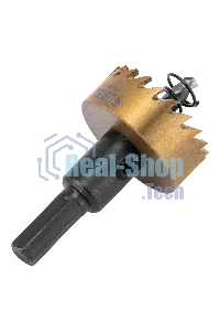 Коронка по металлу Denzel HSS, 35 мм, нитридтитановое покрытие