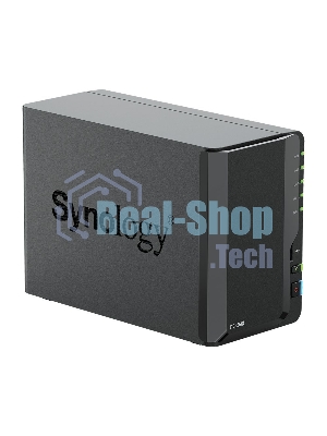 СХД настольное исполнение Synology 2BAY NO HDD DS225+