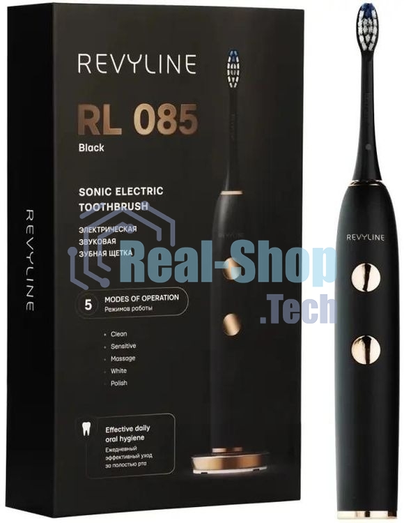 Электрическая зубная щетка Revyline RL 085, чёрная