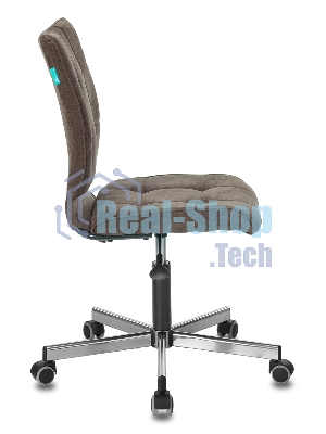 Кресло Бюрократ CH-330M/LT-10 темно-коричневый, экокожа, 120 кг, механизм качания, без подлокотников