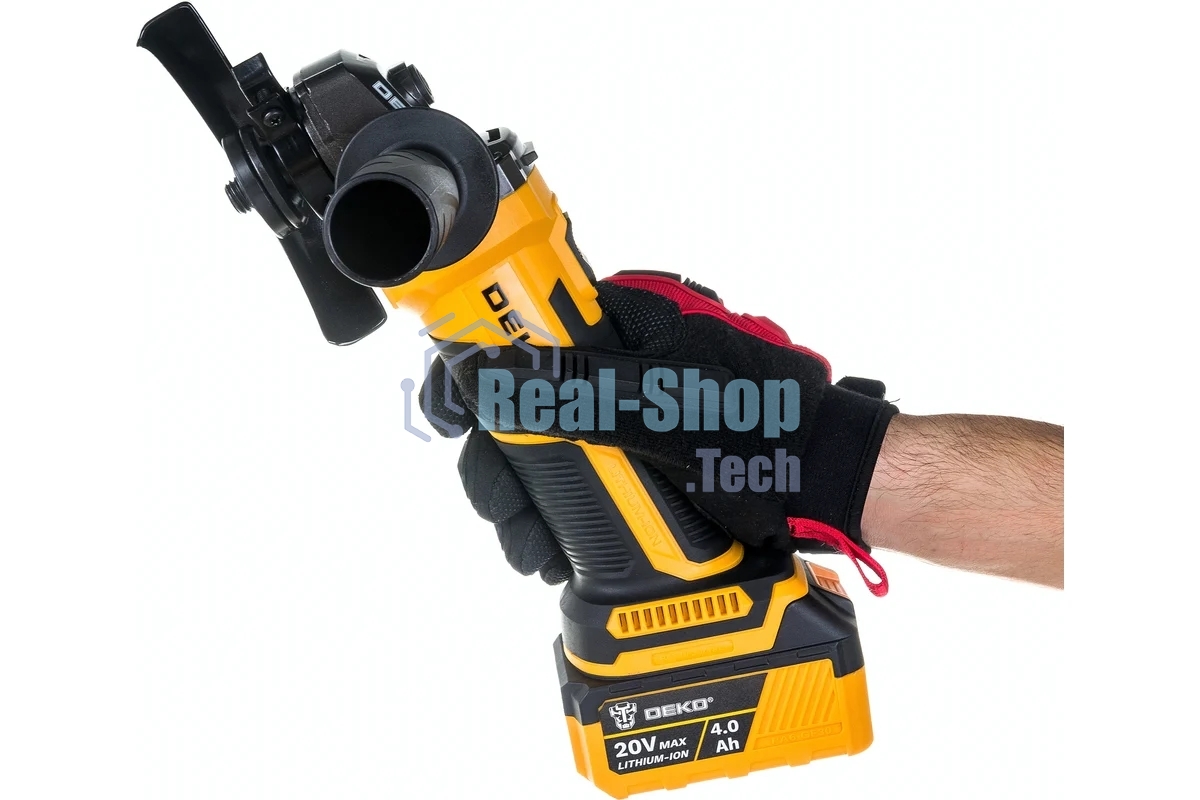 Угловая шлифовальная машина Deko DKAG20-125 8500об/мин рез.шпин.:M15 d=126мм