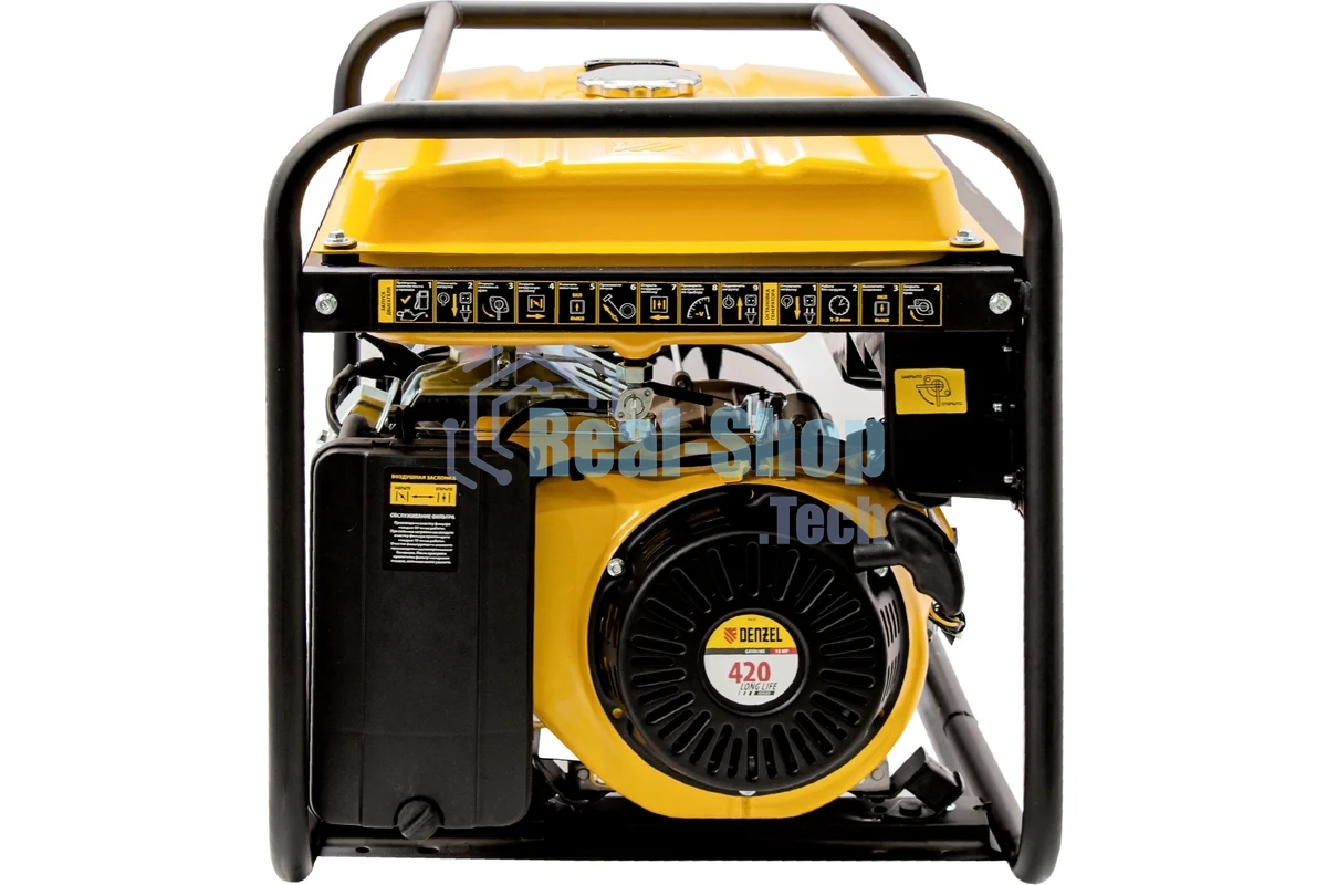 Электрогенератор бензиновый Denzel GE 7900, 6.5 кВт, 97 дБ, 74 кг