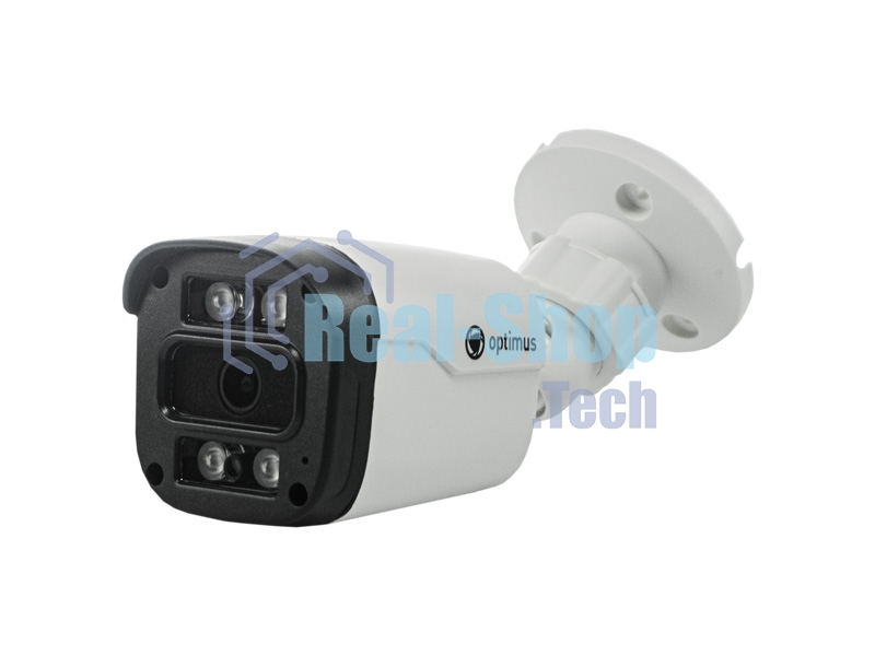 Видеокамера Optimus AHD-H015.0(2.8)MF 5Мп цилиндрическая LED-20м встроенный микрофон (2.8мм)