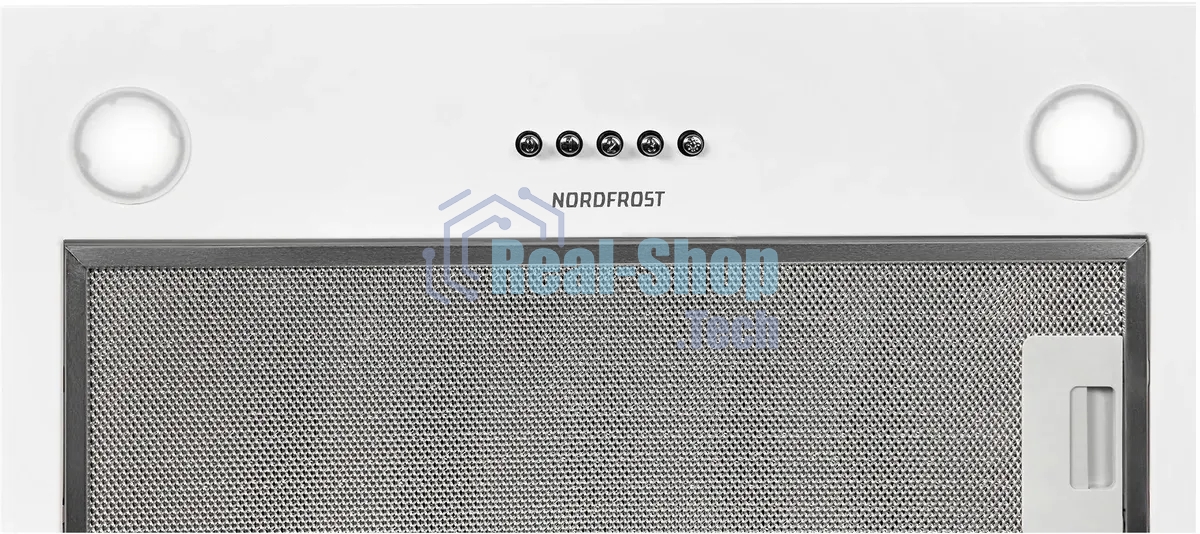 Вытяжка встраиваемая Nordfrost FB 6060 W белый, 53 см, 550 куб. м/ч, 56 дБ