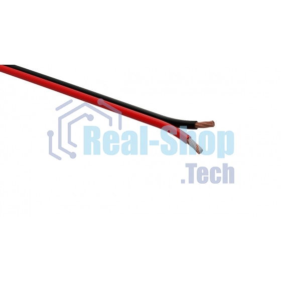 Кабель акустический 2х0.75 красно-черный 100м (м) ЭРА