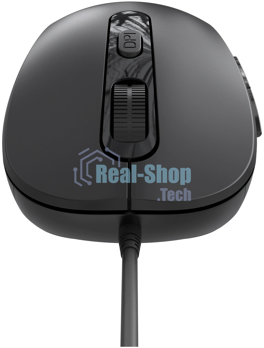 Мышь проводная Oklick 211M черный, 2400 dpi, USB, кнопки - 6
