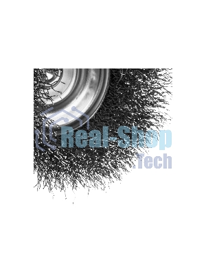 Щетка для дрели Denzel 75 мм, чашка, со шпилькой, нержавеющая витая проволока