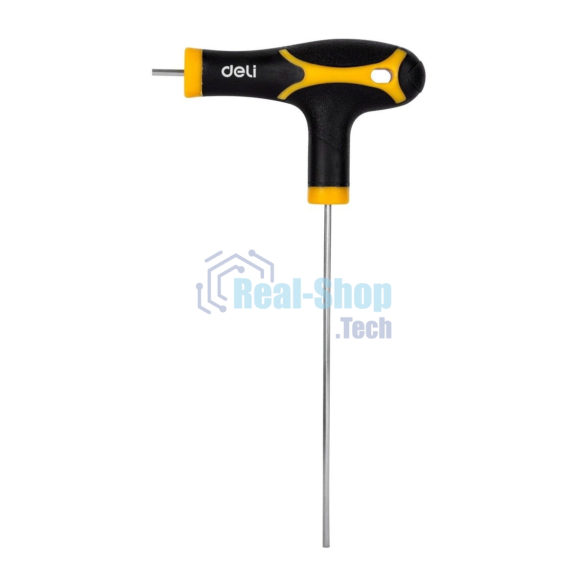 Набор шестигранных ключей Deli DL233108 8 шт. Материал: CR-V. Спецификация: 2x75 мм/2,5x75 мм/3x100 мм/4x100 мм/5x150 мм/6x150 мм/8x200 мм/10x200 мм. Удобная рукоять.