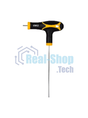 Набор шестигранных ключей Deli DL233108 8 шт. Материал: CR-V. Спецификация: 2x75 мм/2,5x75 мм/3x100 мм/4x100 мм/5x150 мм/6x150 мм/8x200 мм/10x200 мм. Удобная рукоять.