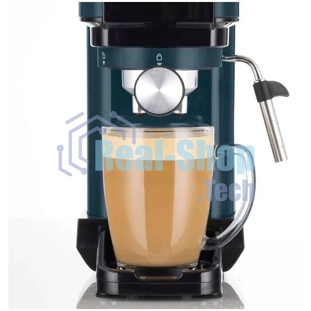 Кофеварка рожковая Ariete 00M139918AR0 маренго/синий, молотый/капсулы, 1,1 л, 1300 Вт, 15 бар