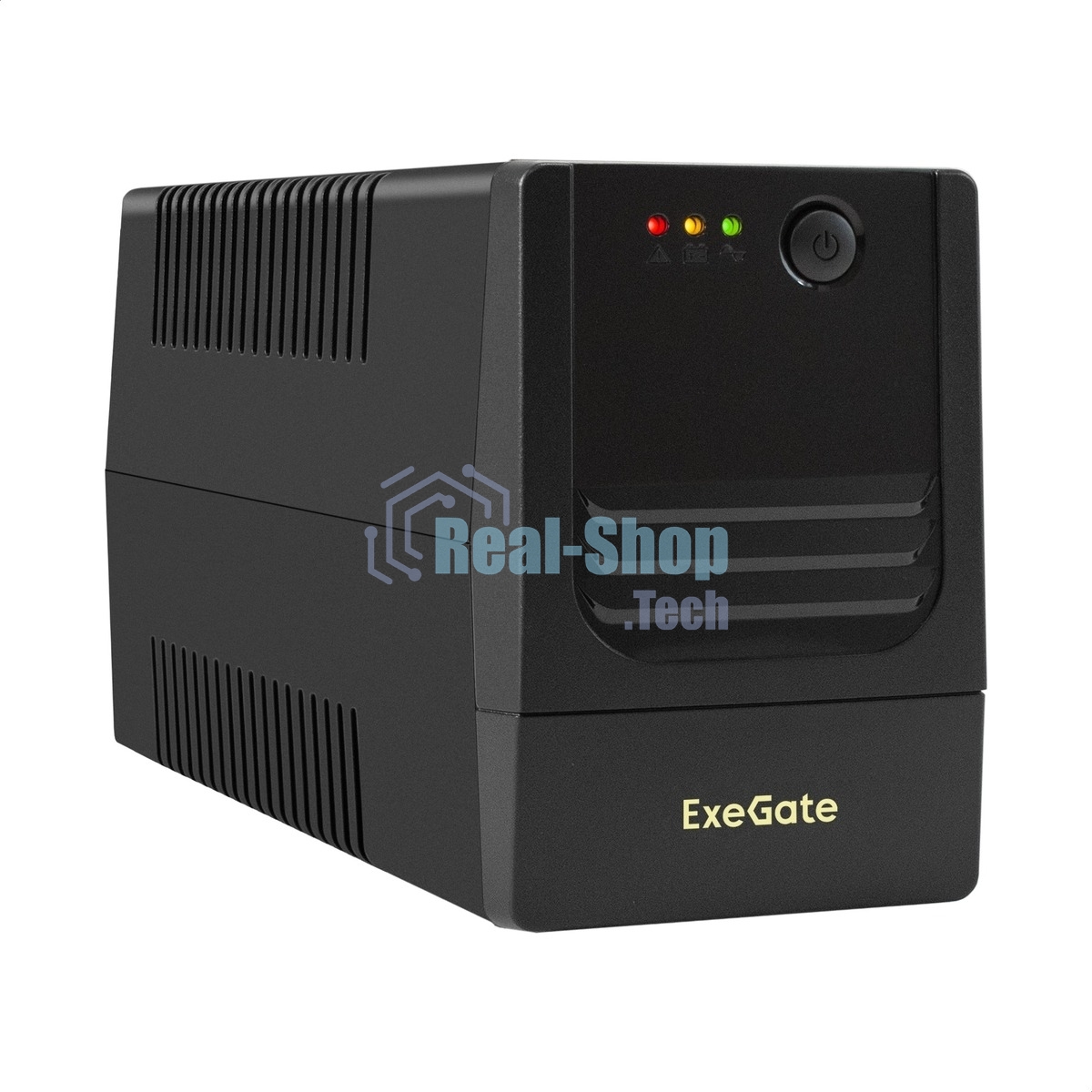 Источник бесперебойного питания ExeGate Power NB-800.LED.AVR.2SH (800VA/480W, LED, AVR, 2*Schuko, батарея 12V 9Ah, Black)