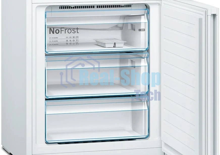 Холодильник Bosch KGN49XWEA белый двухкамерный 330/108л морозилка снизу, No Frost