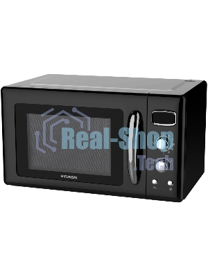 Микроволновая печь Hyundai HYM-D3040 черный, 23 л, 800 Вт, переключатели - поворотный механизм/кнопки
