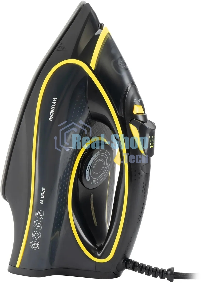 Утюг Hyundai H-SI01560 3200Вт черный/желтый
