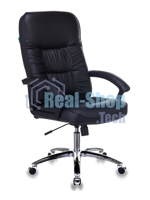 Кресло руководителя Бюрократ T-9908AXSN-AB черный, кожа, крестовина металл