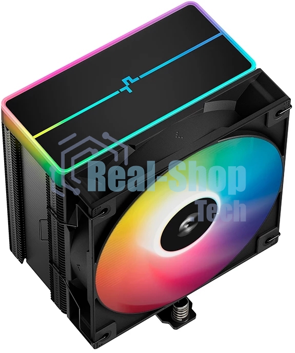 Кулер для процессора DEEPCOOL AG500 BK ARGb V2 черный 120мм алюминий+медь 1900rpm 29.4db 40pin 240W 160мм