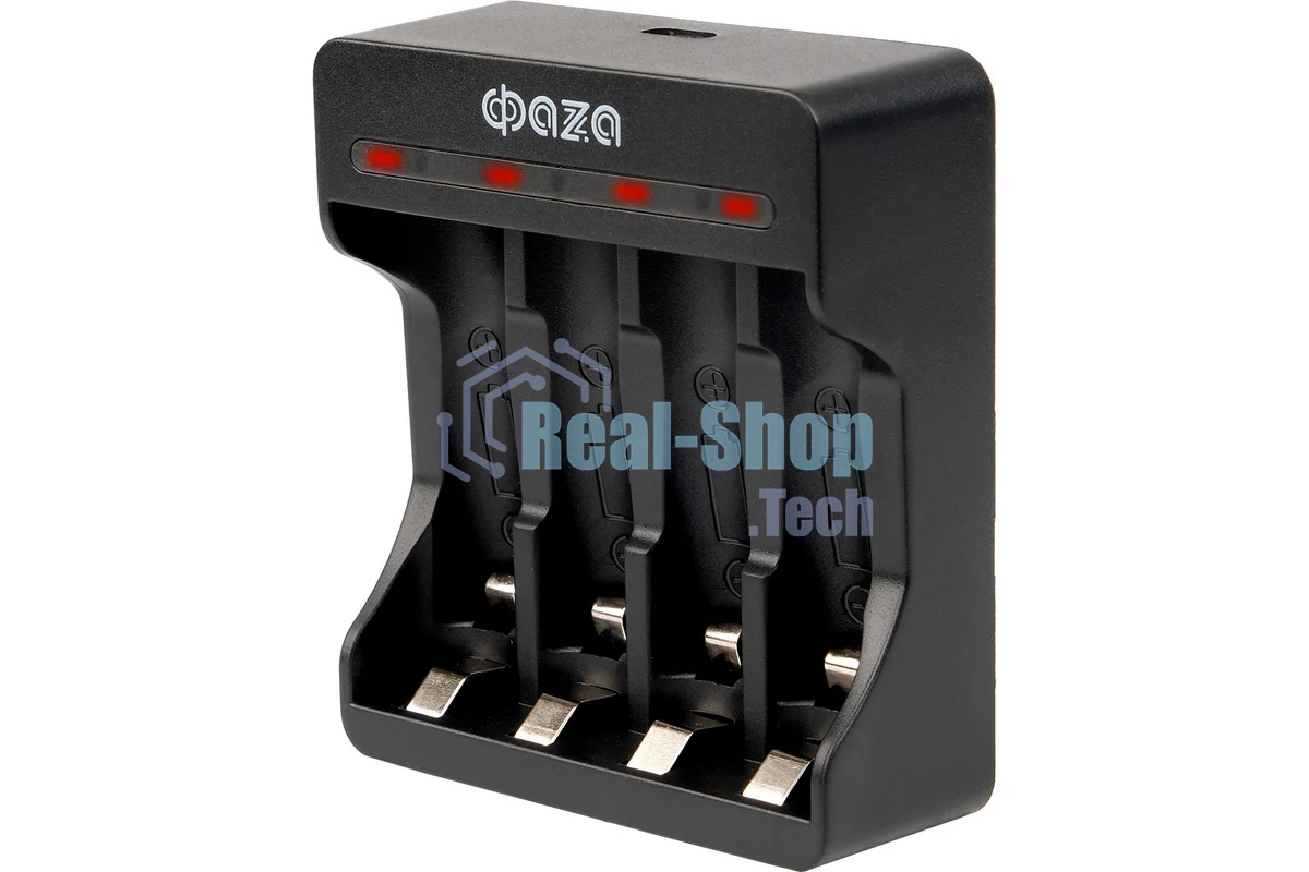 Устройство зарядное B-95USB Ni-Cd/Ni-MH (4хAA/4хAAA/1х9В) индикатор зарядки питание от USB кабель MicroUSB-USB в комплекте ФАZА 5038899
