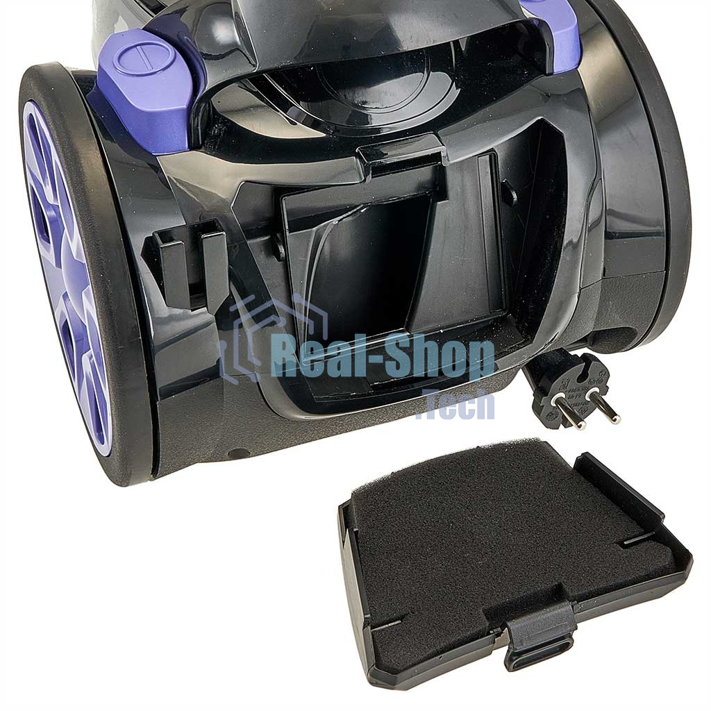 Пылесос АКСИНЬЯ КС-7004 черный с сиреневым