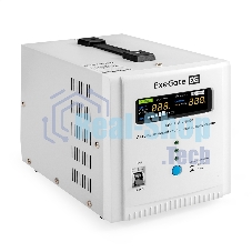 Стабилизатор напряжения ExeGate Expert AS-5000 (5000ВА, вход 140...260В, двойная цифр. индикация вход/вых. напряжения, выход 220В±8%, КПД 98%, 5 уровней защиты, метал. корпус, клем.колодка, RTL)