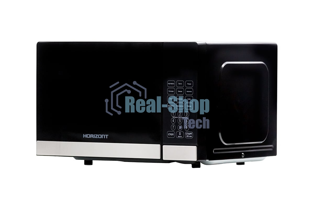 Микроволновая печь Horizont HSD202B черный, 20 л, 700 Вт, переключатели - сенсор