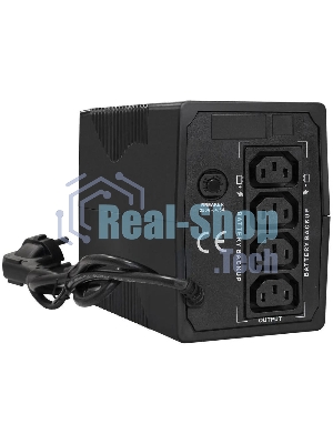 Источник бесперебойного питания ExeGate Power Back BNB-1000.LED.AVR.4C13 / 1000 ВА / 550 Вт / 4 x IEC 320 C13