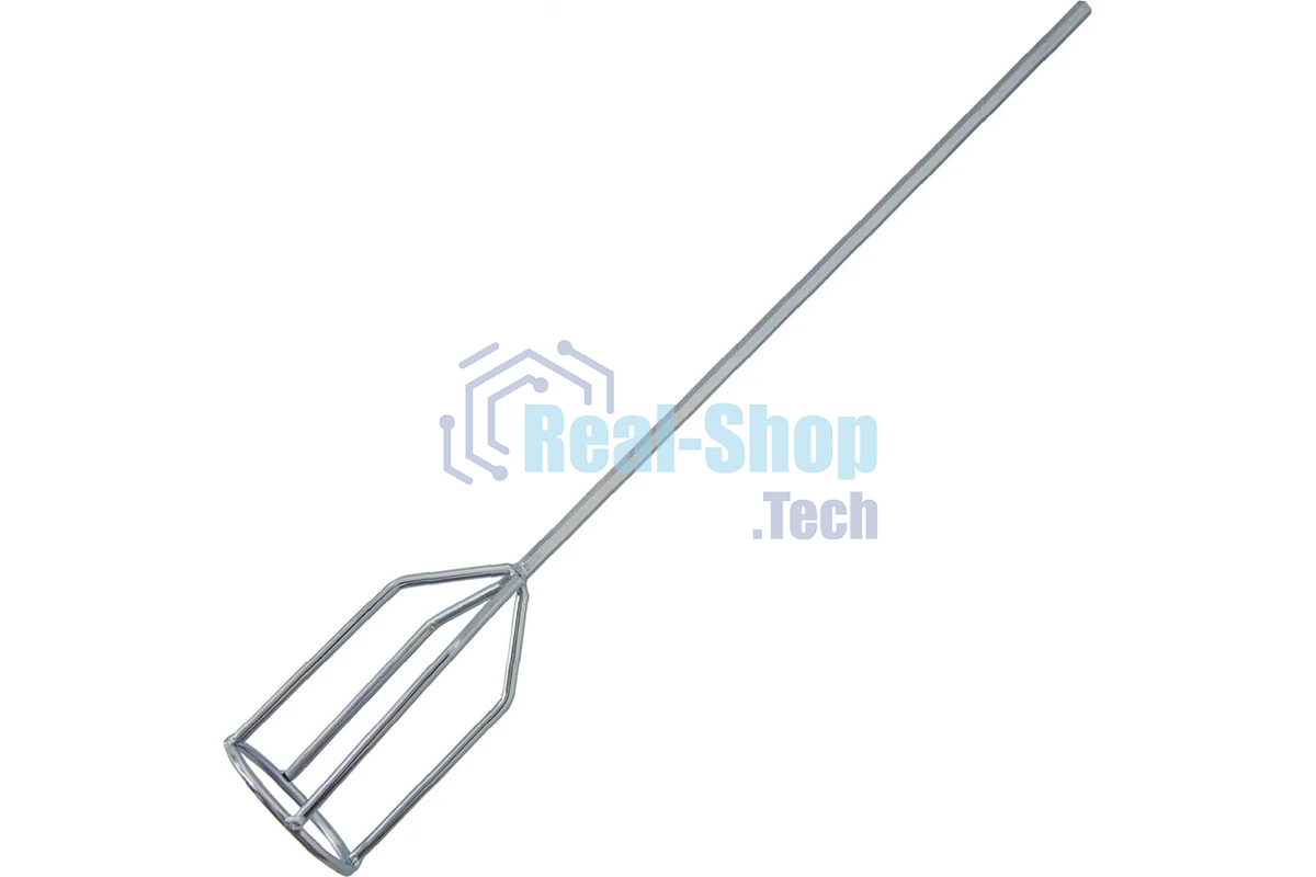 Миксер для гипсовых смесей Denzel, 80 х 530 мм, оцинкованный, шестигранный хвостовик 8 мм