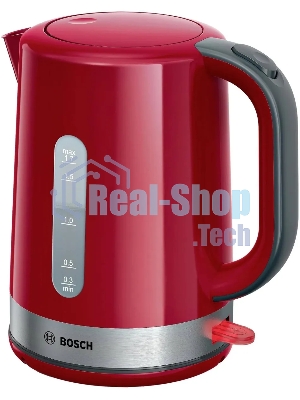 Чайник электрический Bosch TWK6A514 1.7л. 2200Вт красный корпус: пластик