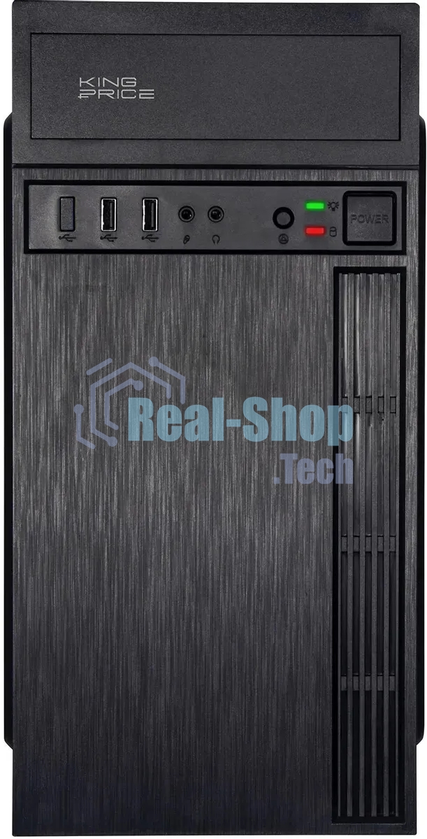 Компьютерный корпус KingPrice KPCC-MN210 черный без БП mATX 1x80мм 2x120мм 2xUSB 2.0 audio