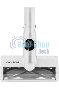 Пылесос вертикальный Coolfort CF-3002 белый, питание от аккумулятора, 120 Вт, уборка сухая, пылесборник 0.9 л, работа от АКБ max 32 мин.