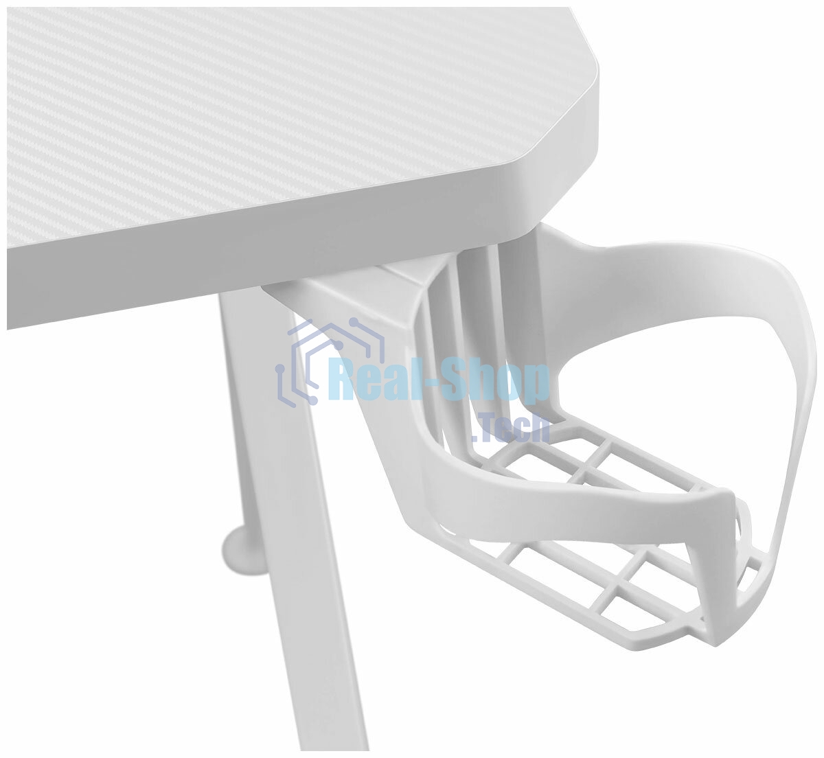 Стол игровой Defender Infinity RGb, подвес круж+гарн., бел, 120 5