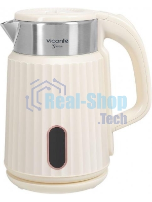 Чайник электрический Viconte VC-3335 2.3л, бежевый