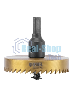 Коронка по металлу Denzel HSS, 70 мм, нитридтитановое покрытие