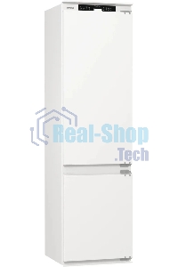 Встраиваемый холодильник Gorenje NRKI519141 белый двухкамерный 207/68 л морозилка снизу, No Frost