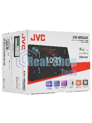 Автомагнитола JVC KW-M560BT, 2 DIN, 6.8
