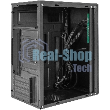 Компьютерный корпус Minitower ExeGate BAA-408-UNS400 (mATX, БП UNS400 с вент. 12см, 2хUSB, HD Audio, черный)