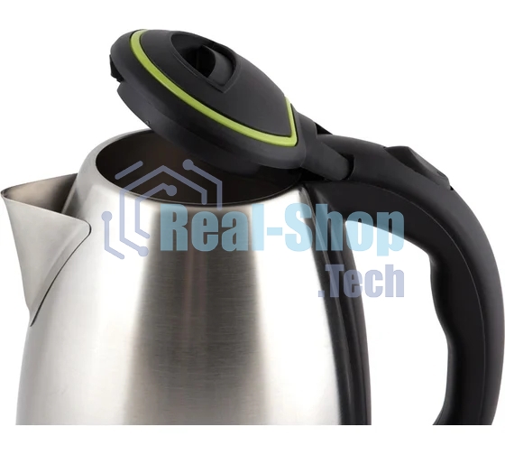 Чайник электрический Матрена MA-001 1,8 л,сталь,цвет крышки зеленый (005458)