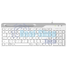 Клавиатура проводная A4Tech Fstyler FK25, USB, белый/серый