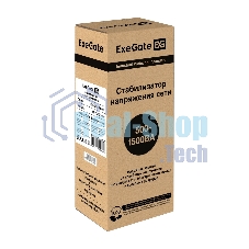 Стабилизатор ExeGate Power AD5000-1000 (1000VA/500W, диапазон 150...280В, 4 евророзетки)