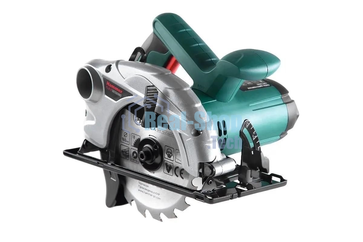Пила циркулярная Haммer Flex CRP1300D [324901] 1300Вт 4700об/мин 160 x 20мм макс.пропил 55мм