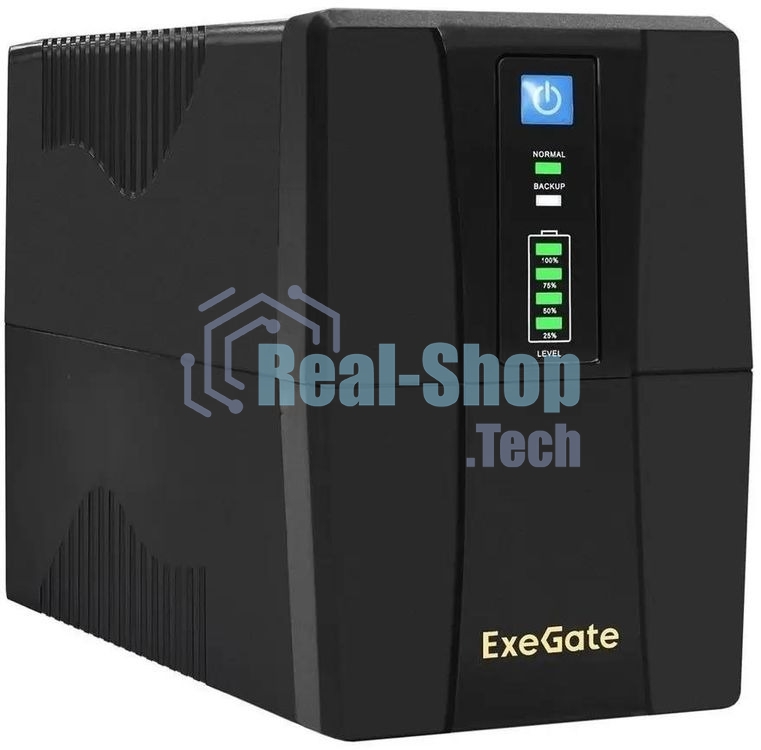 Источник бесперебойного питания ExeGate Power Back BNB-1000.LED.AVR.4C13 / 1000 ВА / 550 Вт / 4 x IEC 320 C13