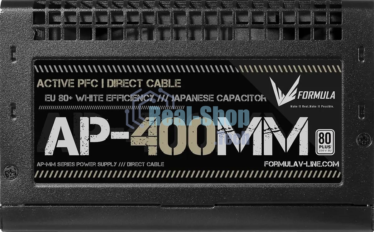 Блок питания Aerocool/Formula ATX 400W AP-400ММ 80 PLUS WHITE (20+4pin) APFC 120мм fan 6xSATA RTL